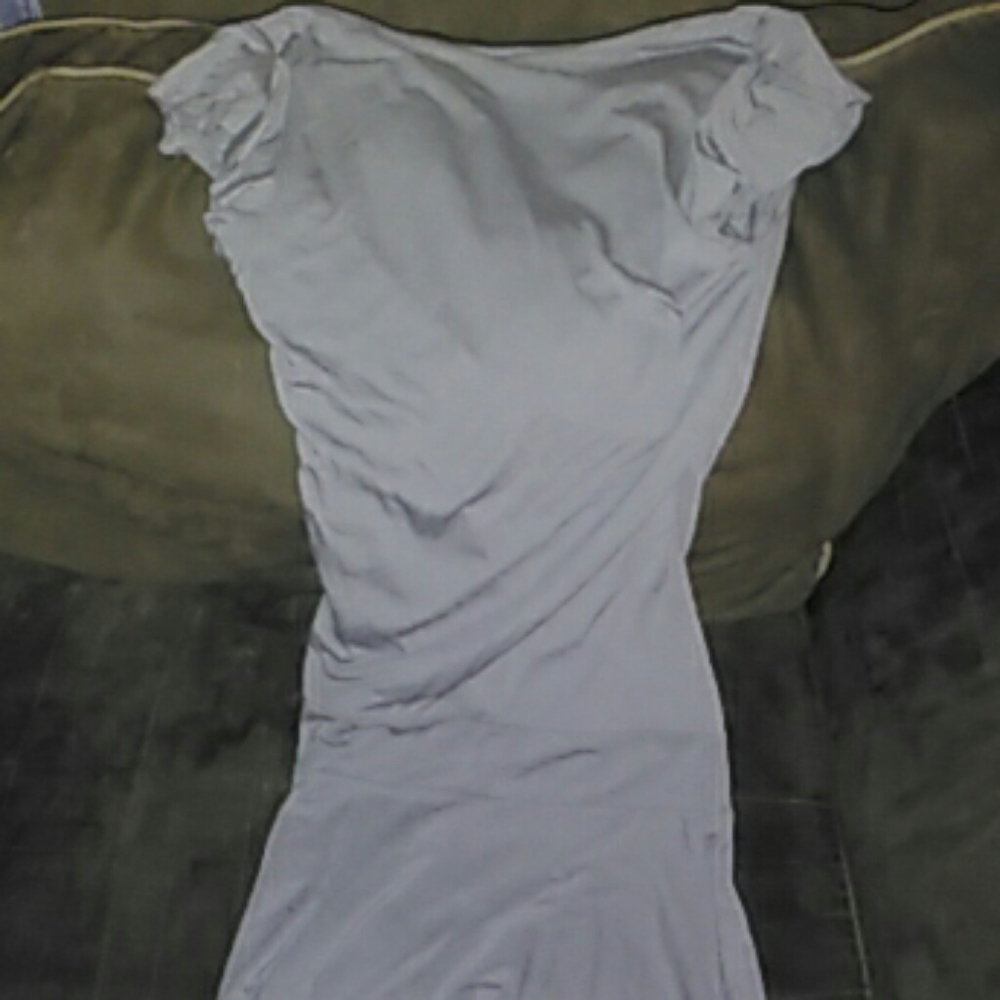 Grey backless dress